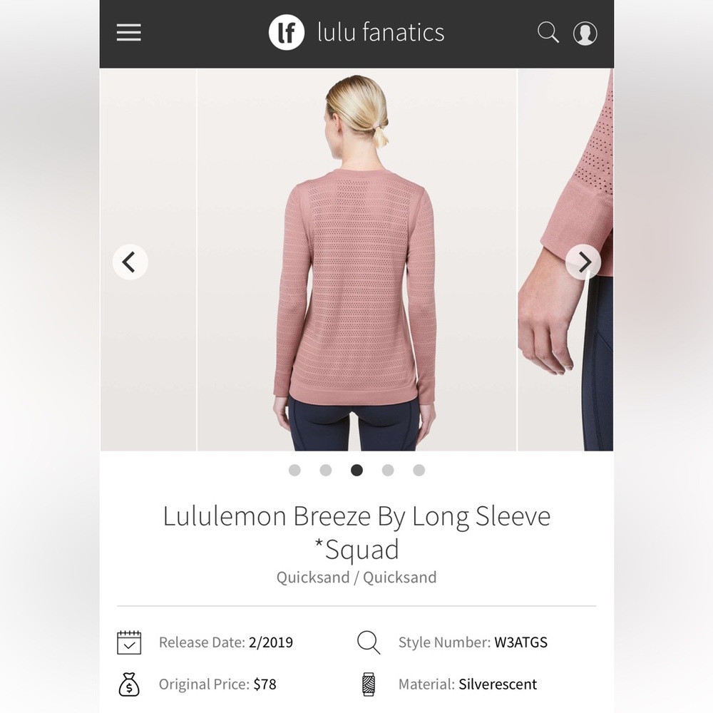 🍋Lululemon Breeze By Long Sleeve - Picture 2 of 6